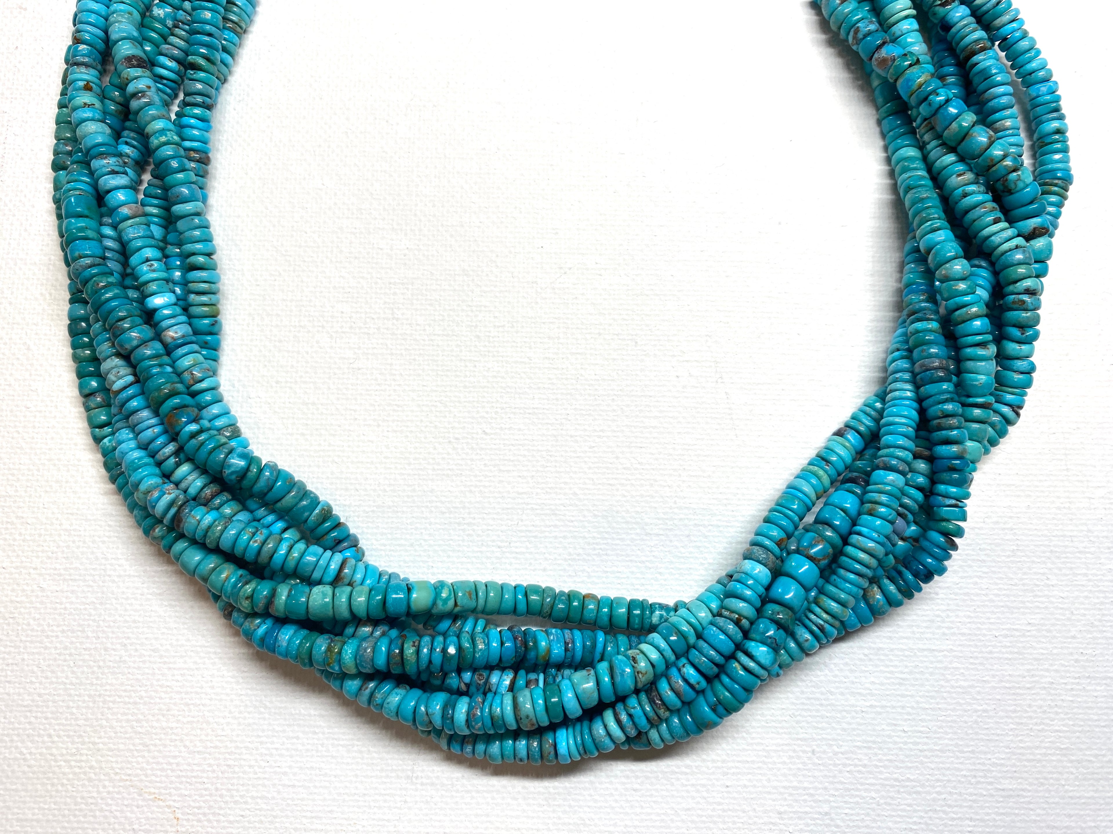 Natural Turquoise Irregular Disc - 4.5x2mm