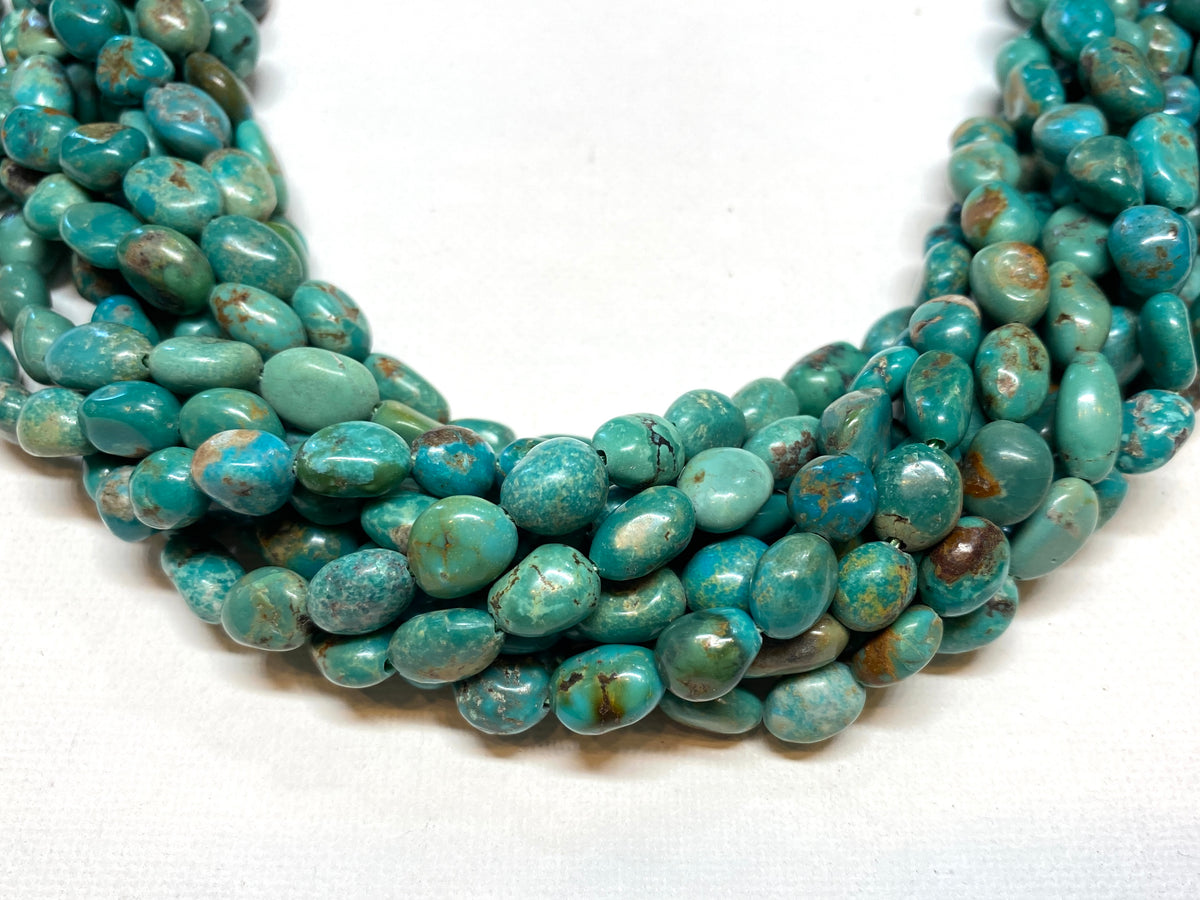 Natural Turquoise Nuggets - 10x6mm