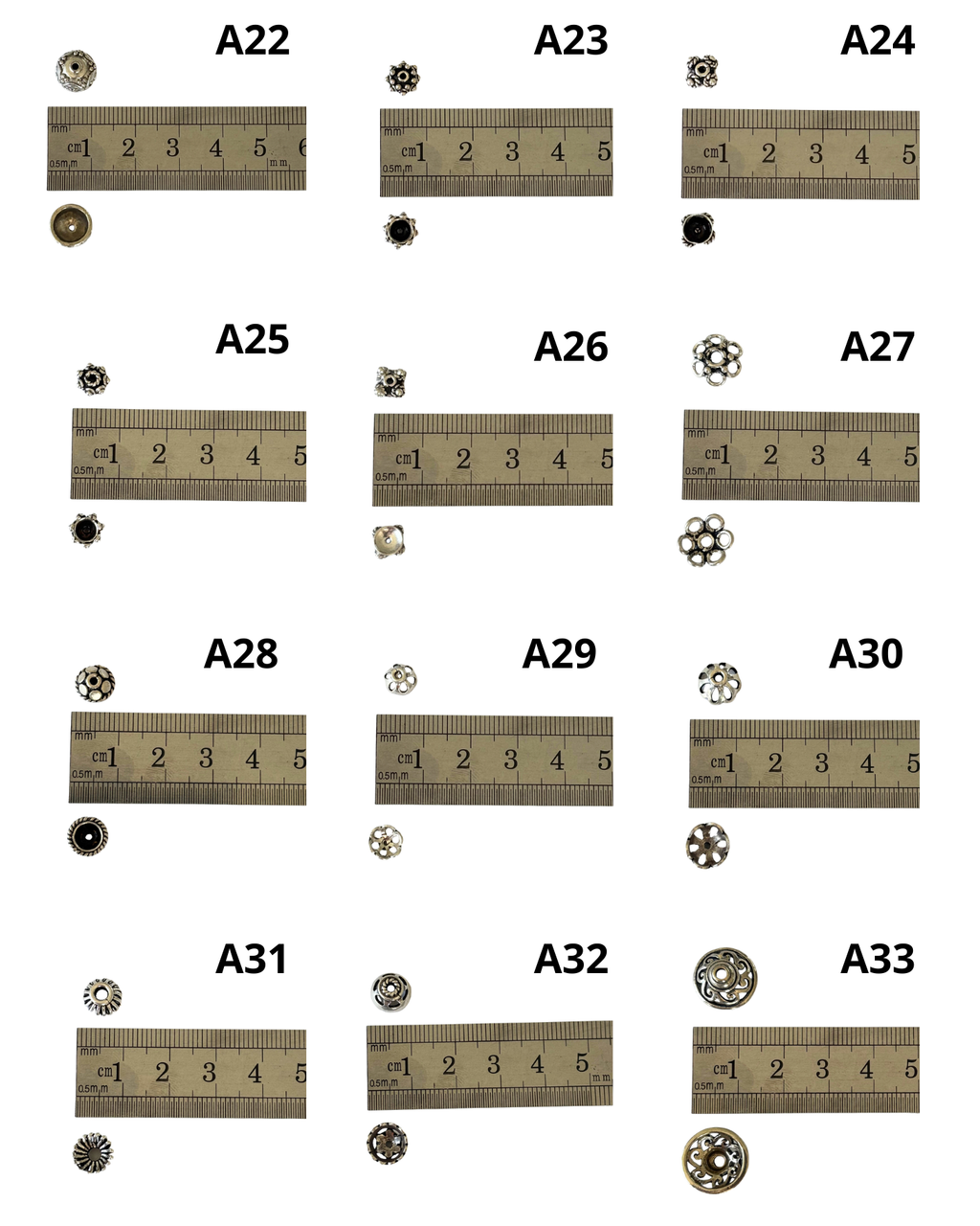 Bali Silver: Caps (pack)