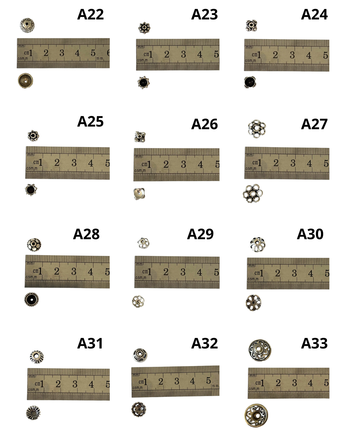 Bali Silver: Caps (pack)