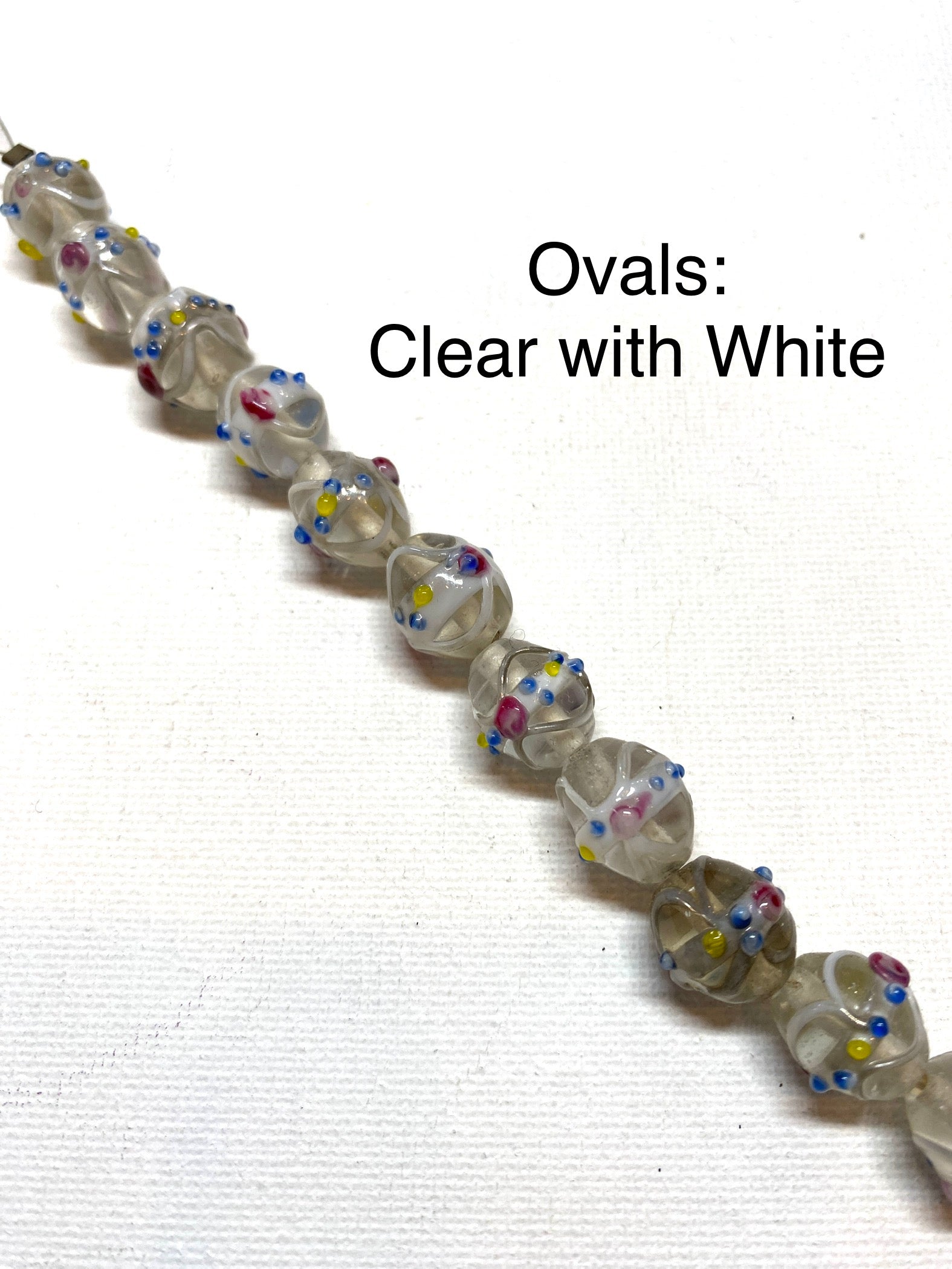 Venetian Style Glass Beads - Ovals