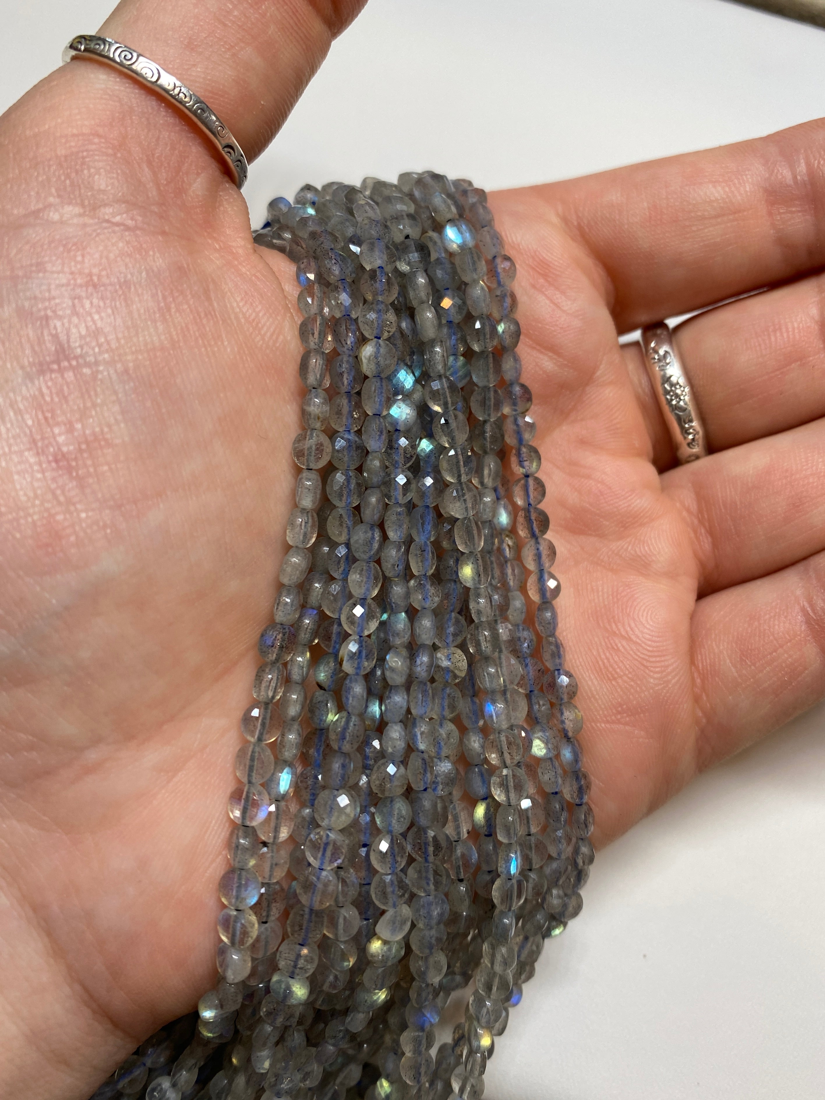 Labradorite (A Grade) - Small Faceted Coins