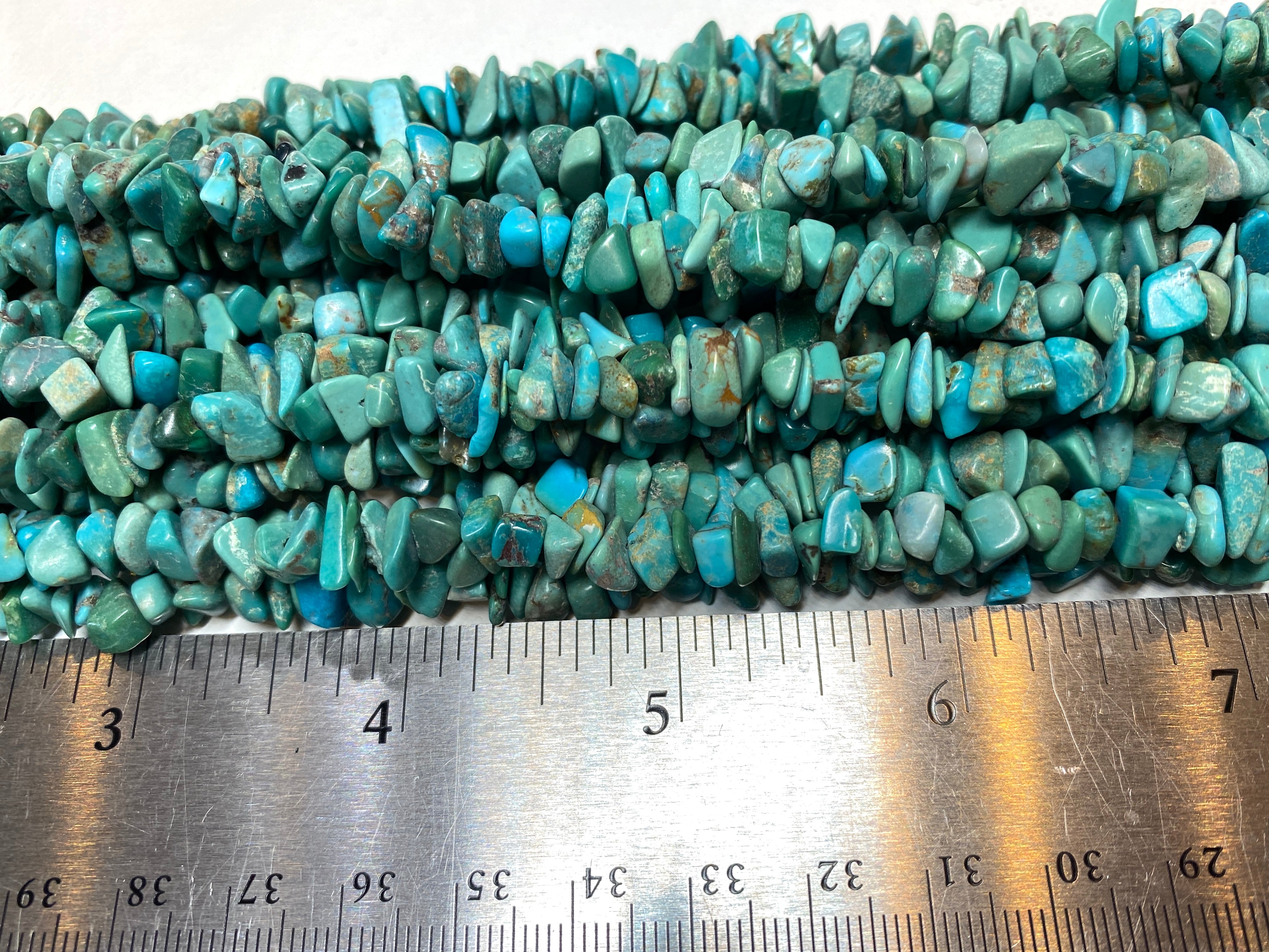 Natural Turquoise Chips - 7mm