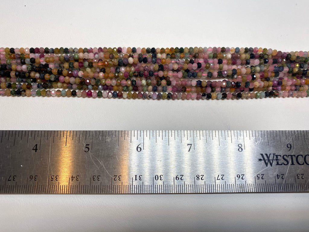 Tourmaline Faceted Rondelles