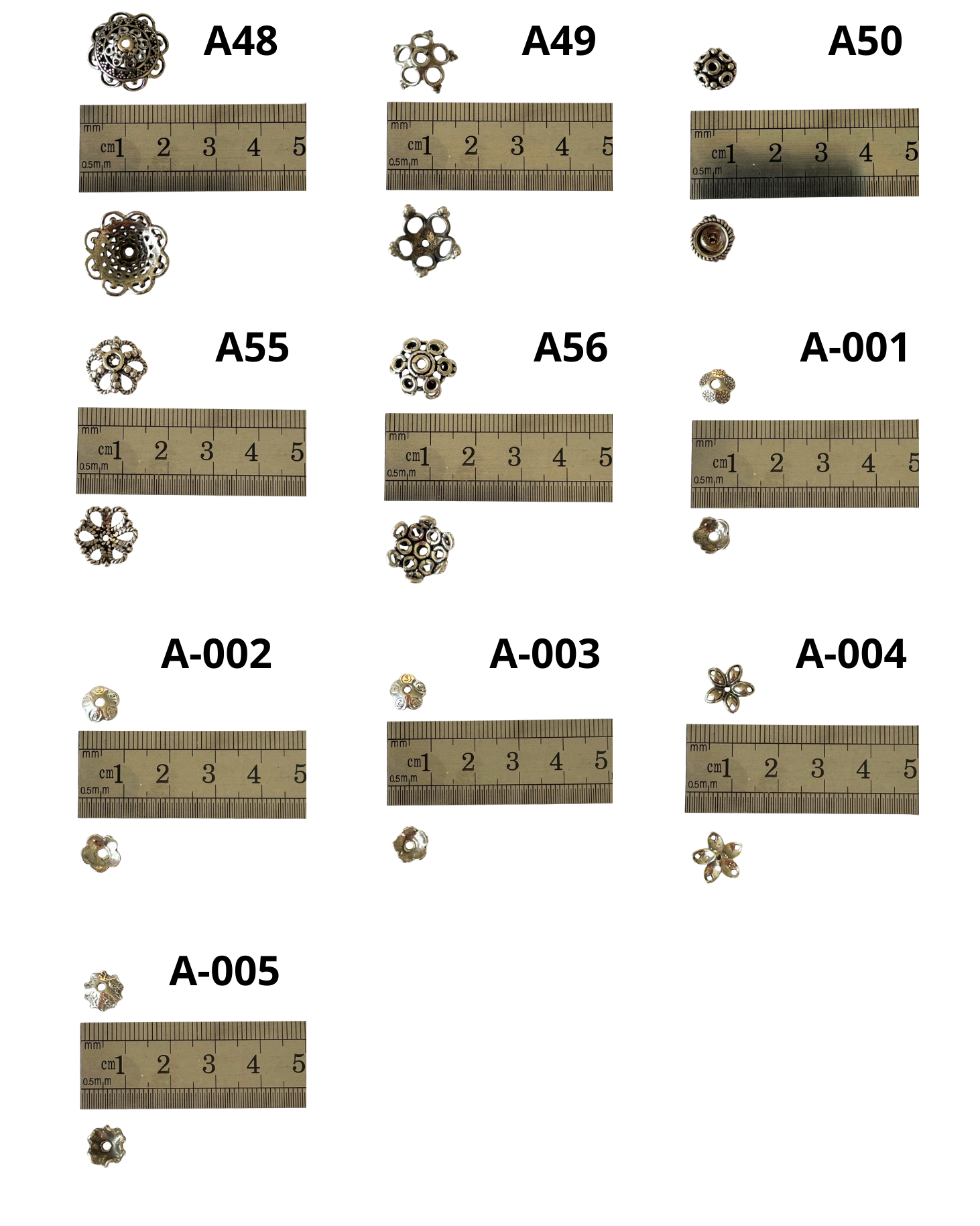 Bali Silver: Caps (pack)