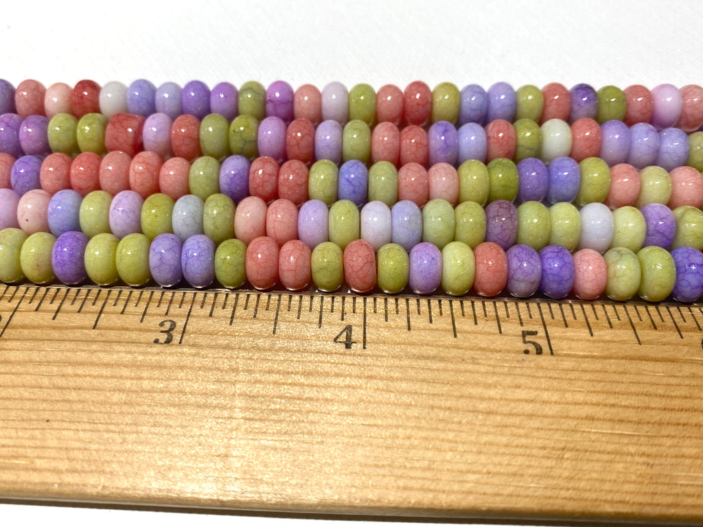 Glass Rondelles - 5x8mm