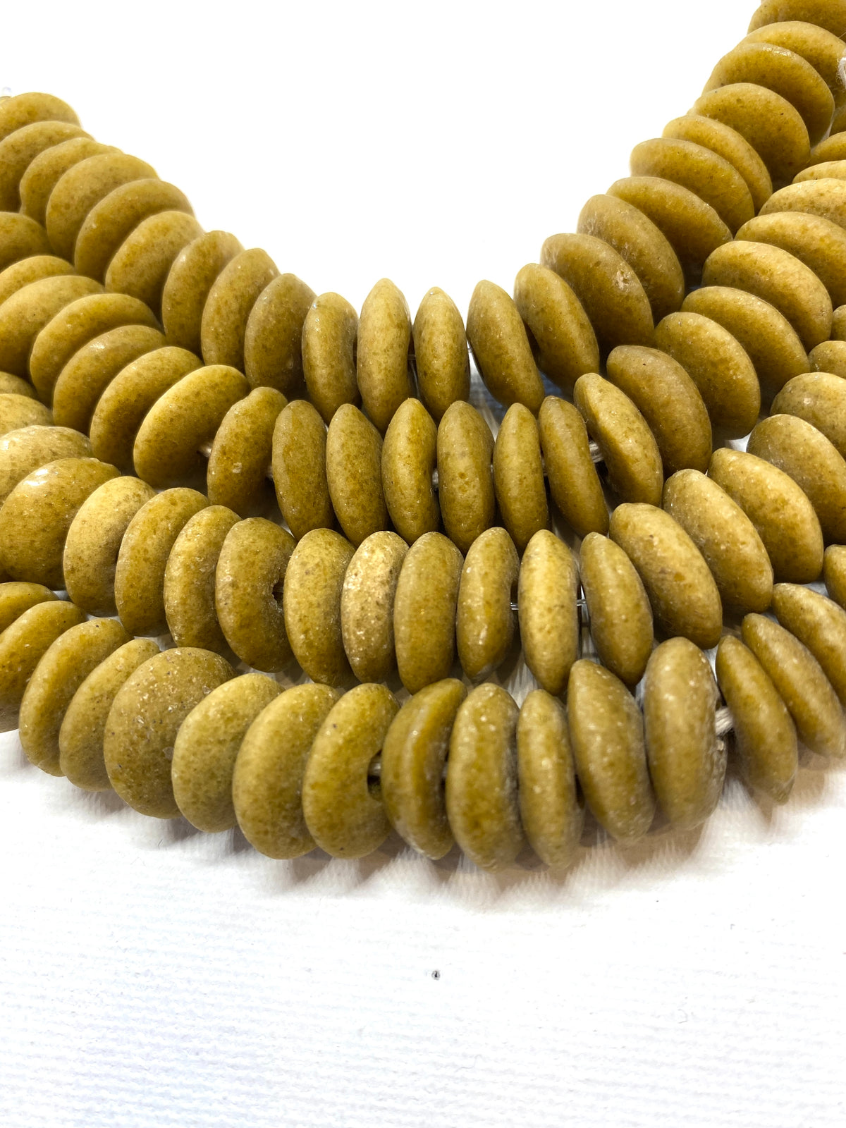 African Saucer Disk Beads