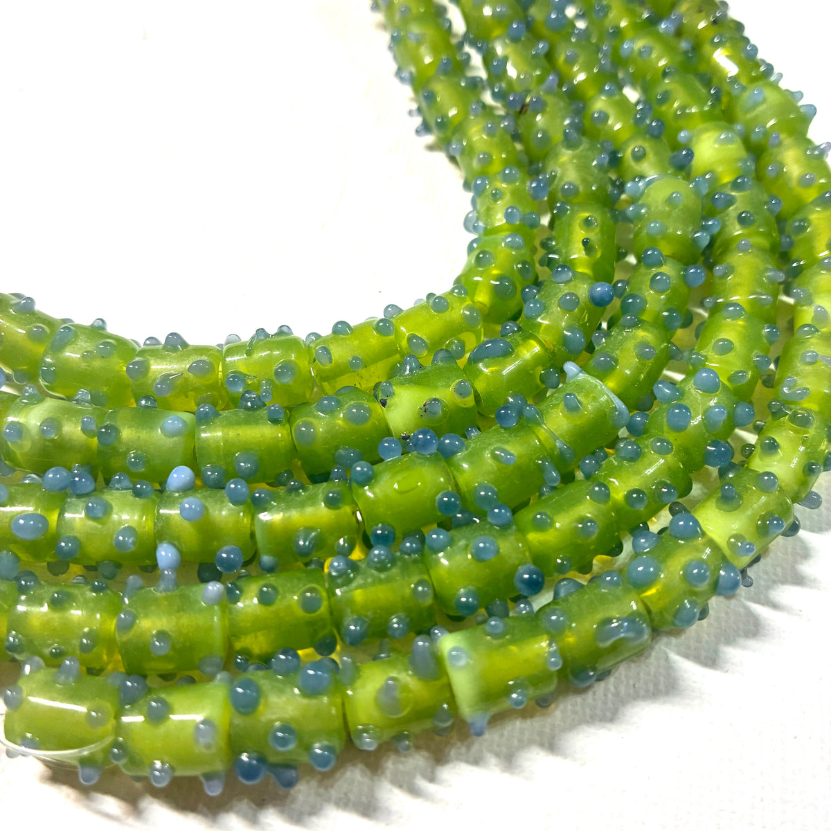 Glass Dot Bead Strands - 8"