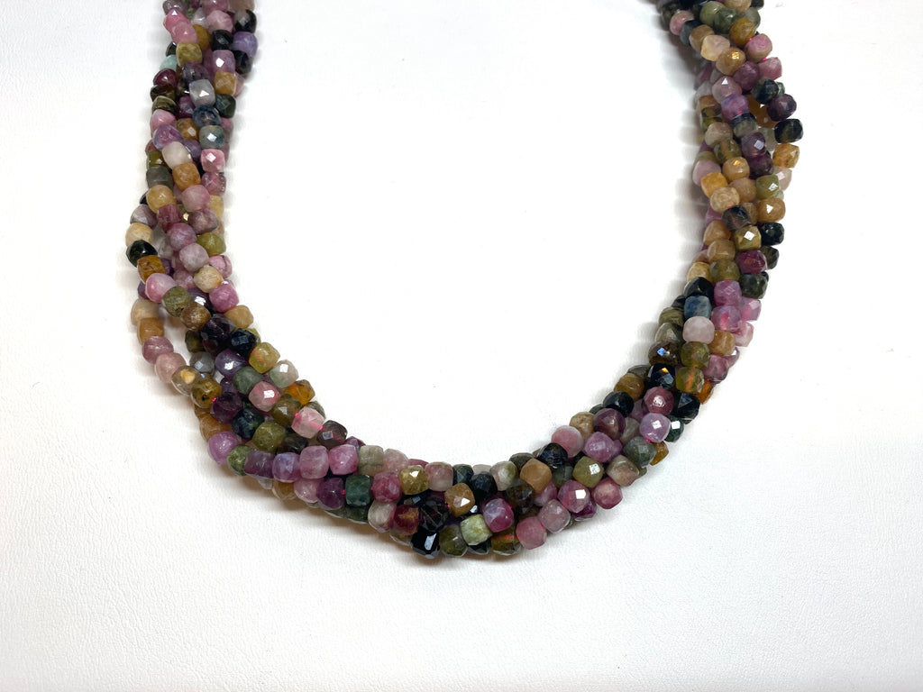 Tourmaline (A Grade)  Faceted Cubes