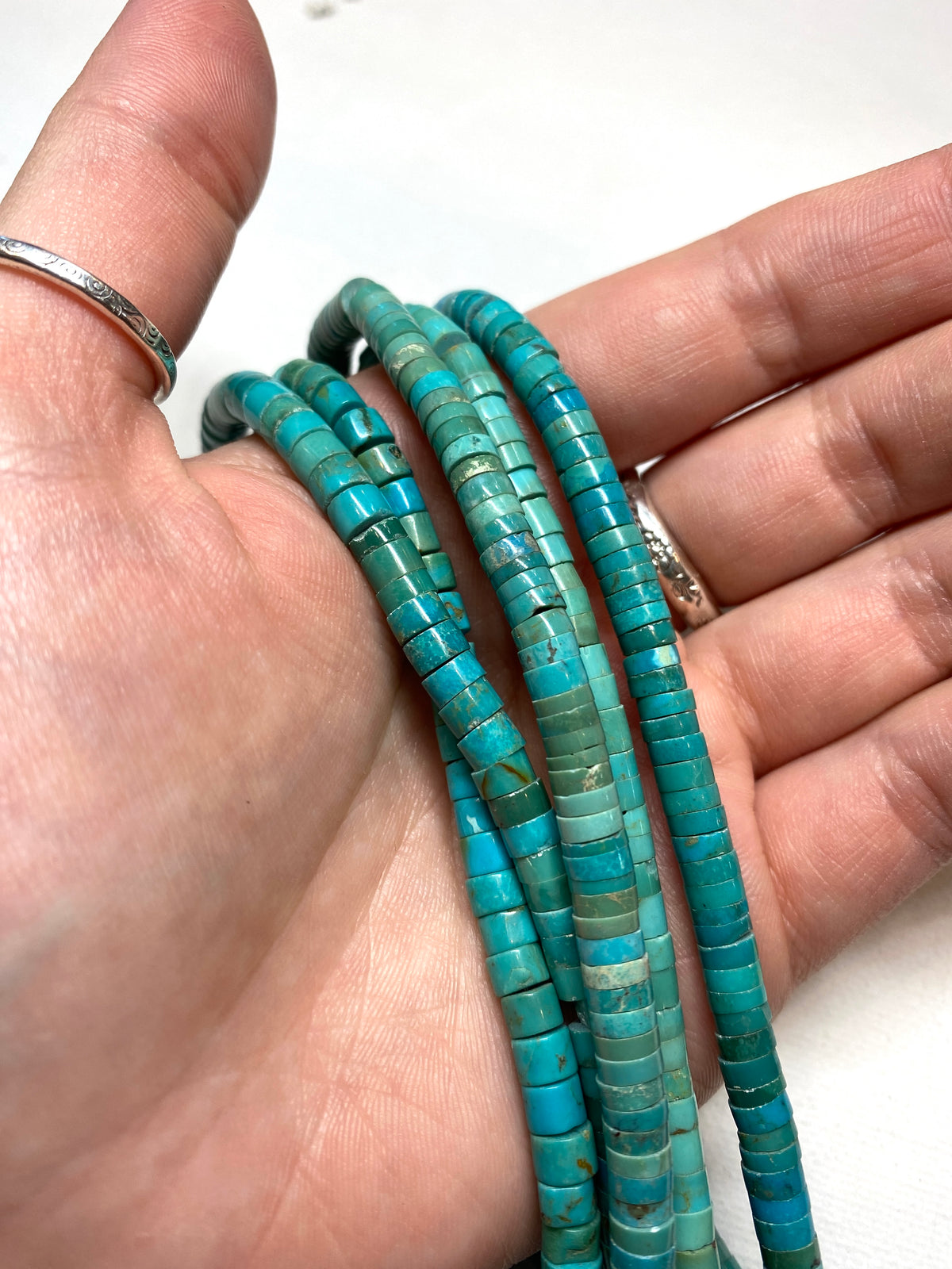 Natural Turquoise Heishi 5x3mm