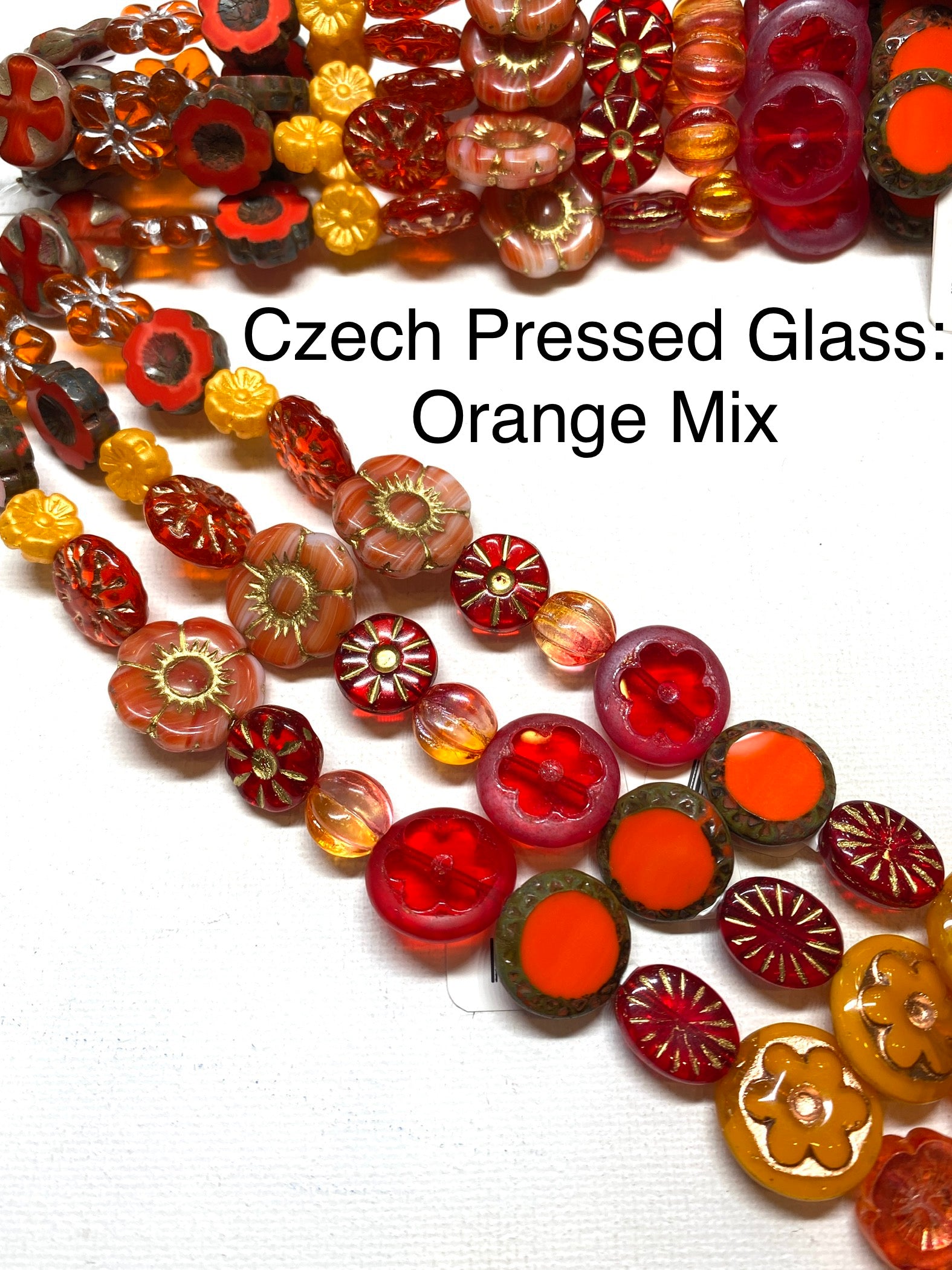 Czech Pressed Glass Mix