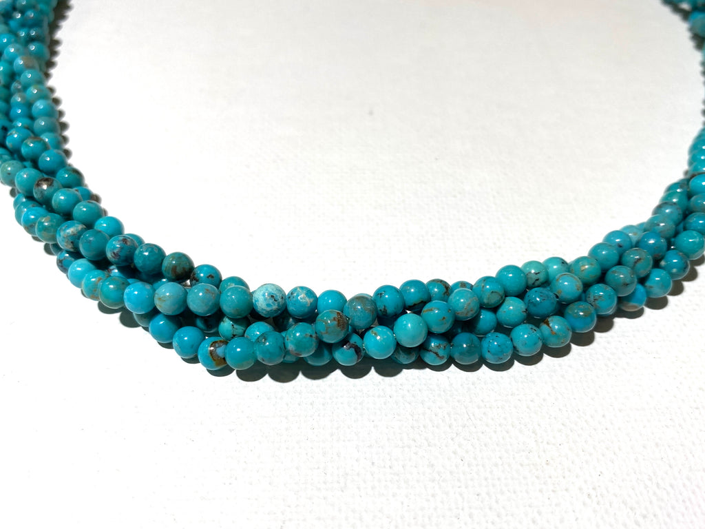 Natural Turquoise Rounds - 4mm