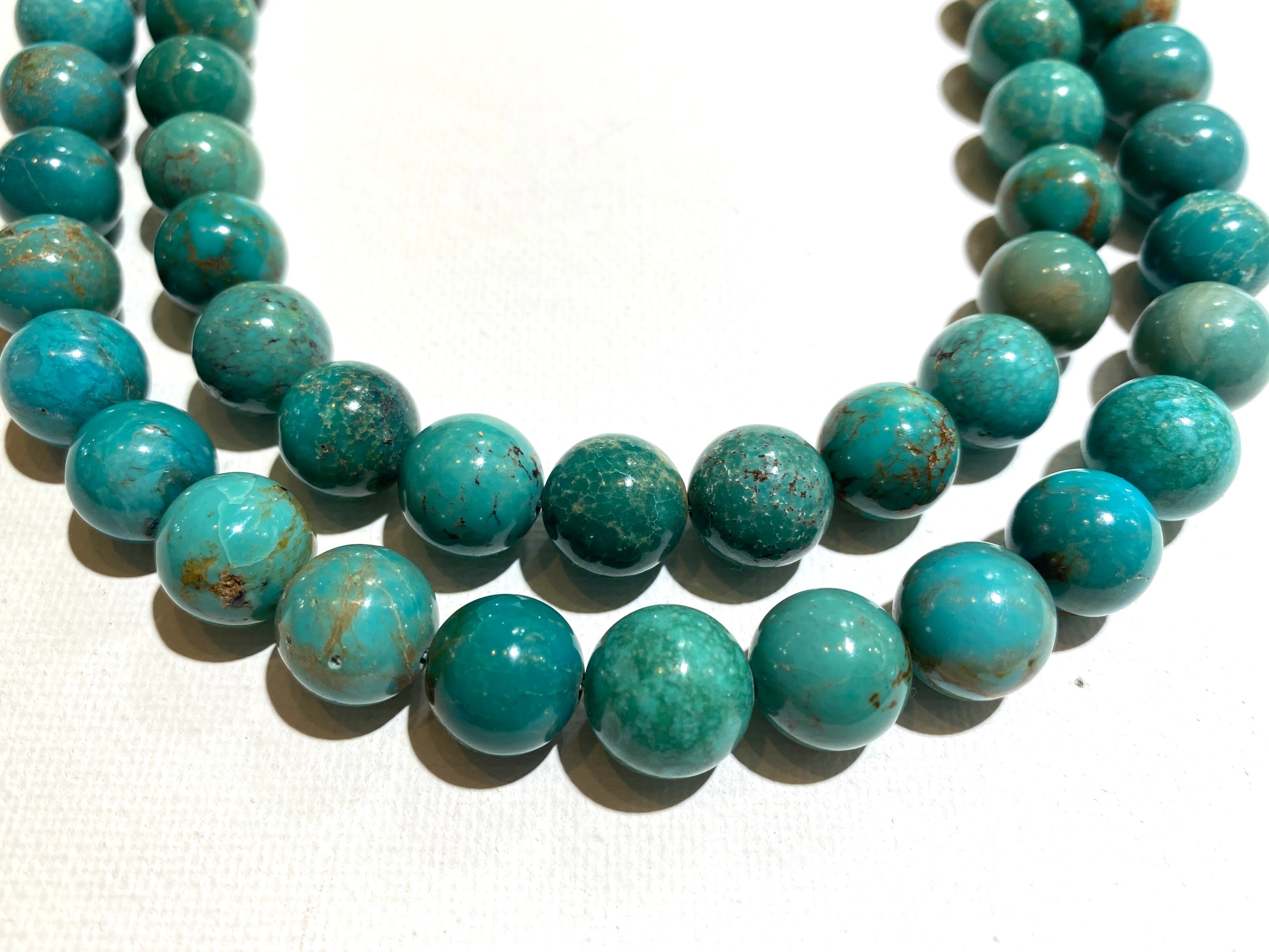 Natural Turquoise Rounds - 12mm