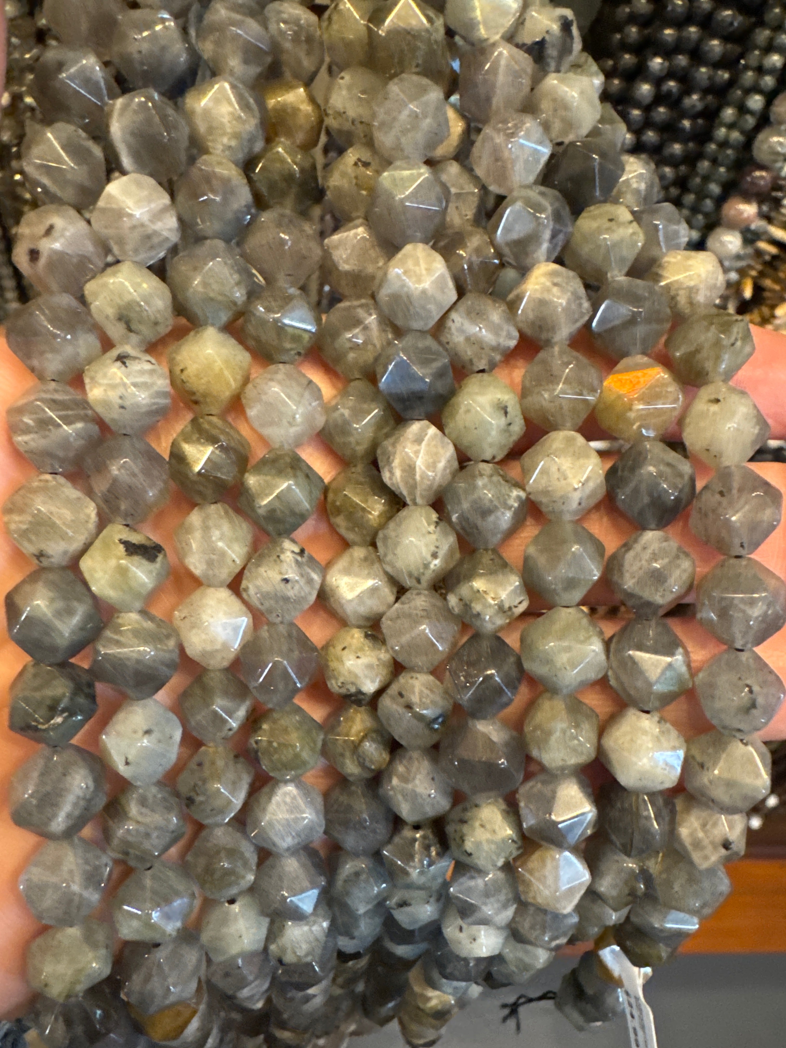 Labradorite Faceted Star Cut
