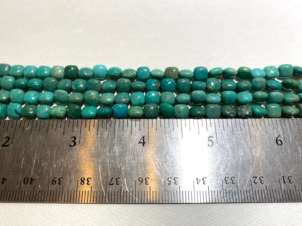Natural Turquoise Pillows - 6x6x4mm