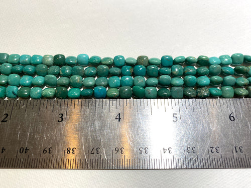 Natural Turquoise Pillows - 6x6x4mm