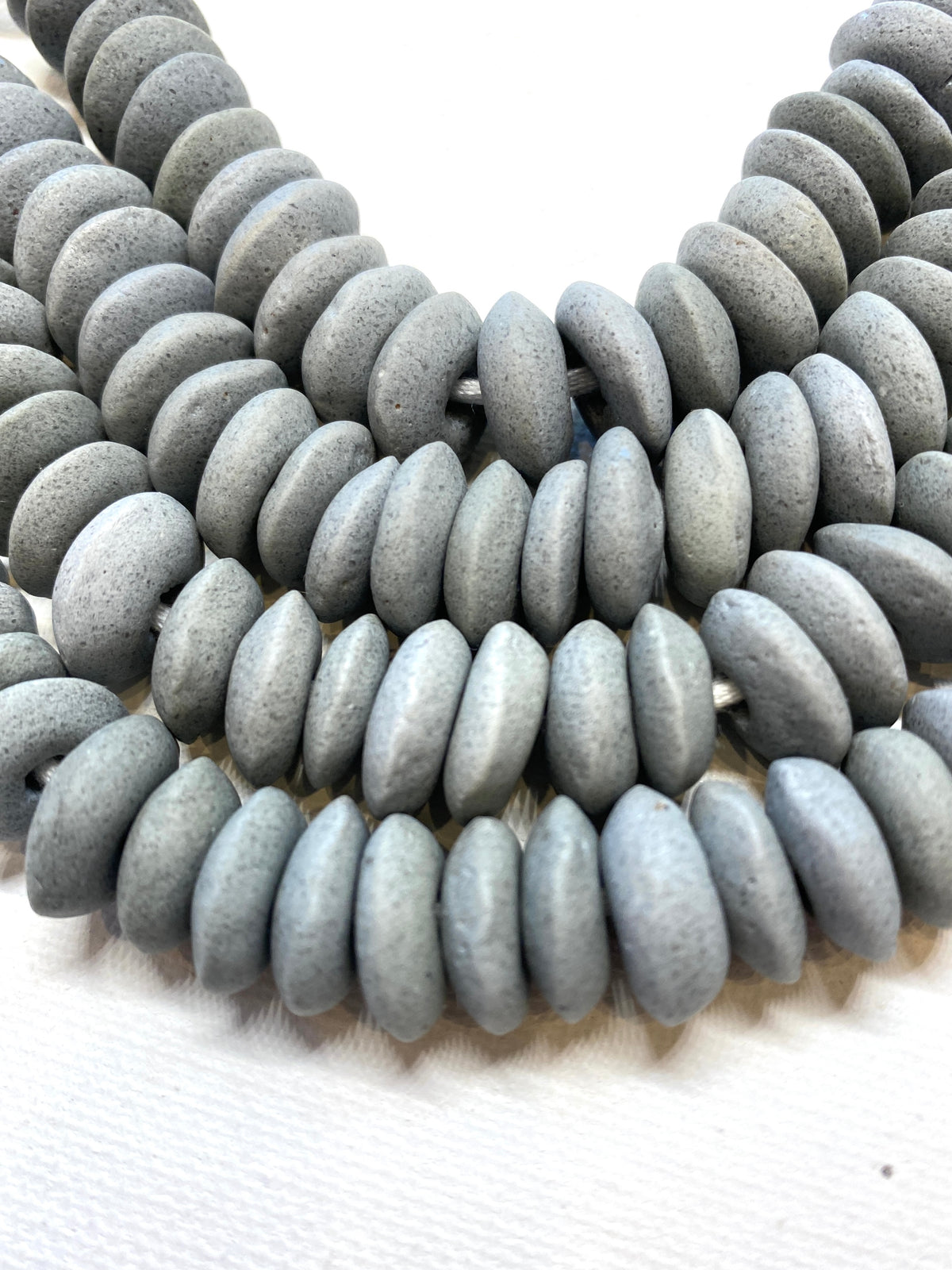 African Saucer Disk Beads