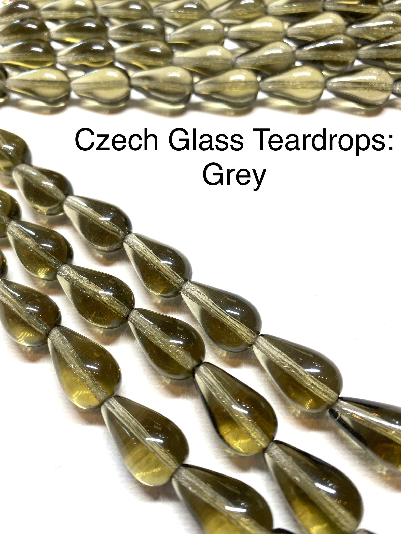 Czech Glass Teardrops