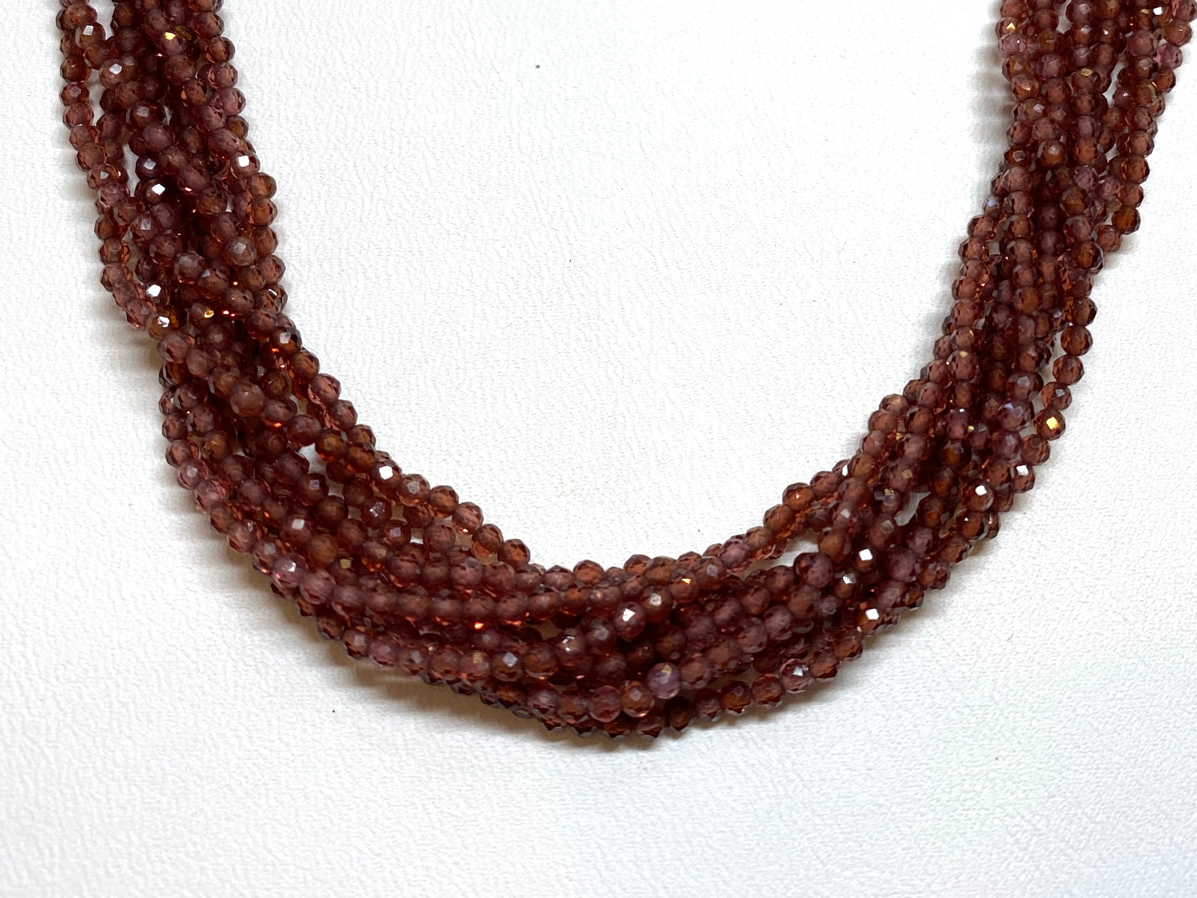 Hessonite Garnet Tiny Faceted Rounds