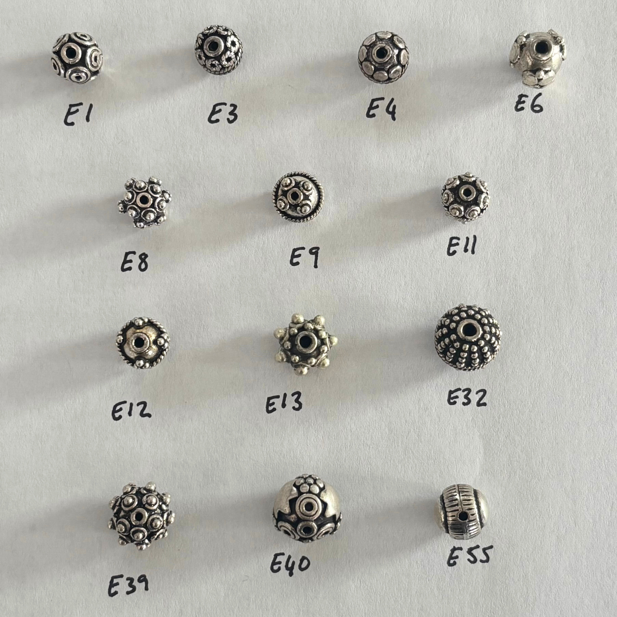 Bali Silver: Round Beads (pack)