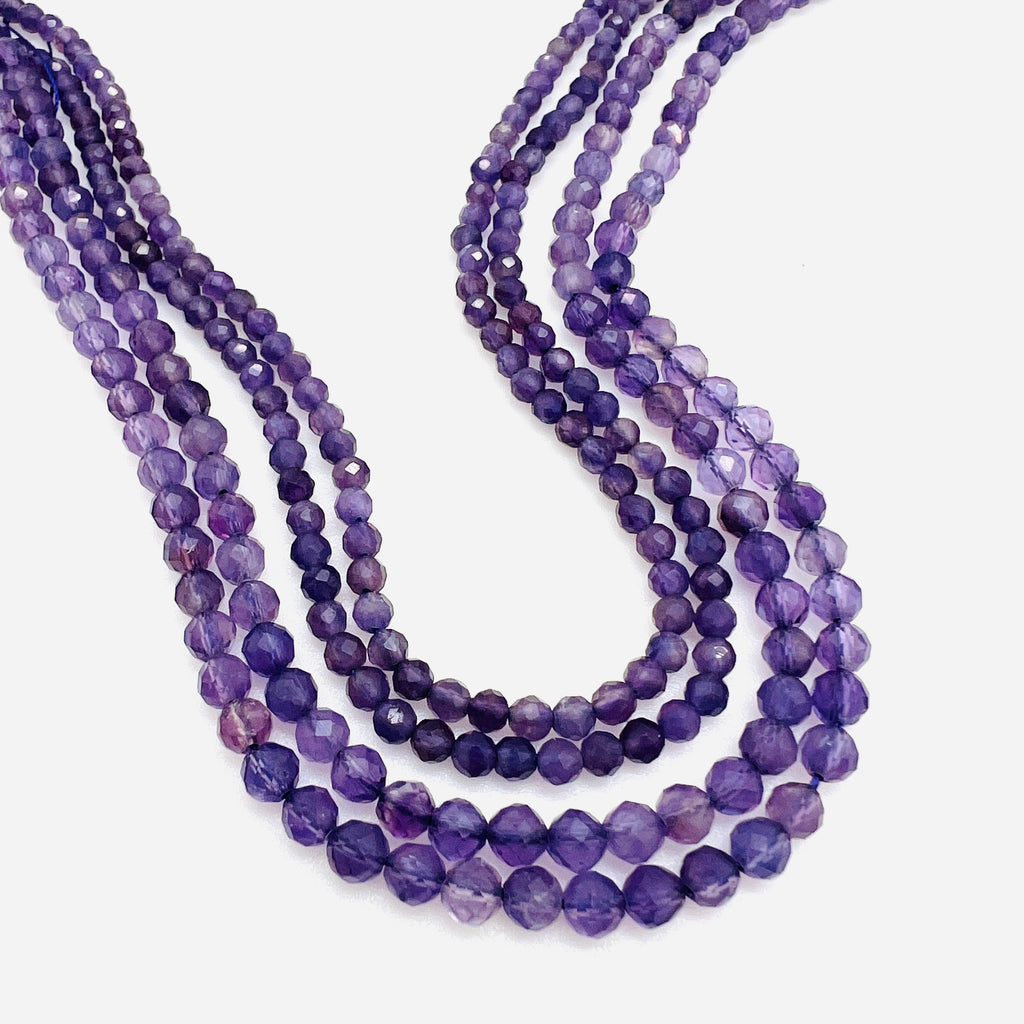 Amethyst (A Grade) Tiny Faceted Rounds