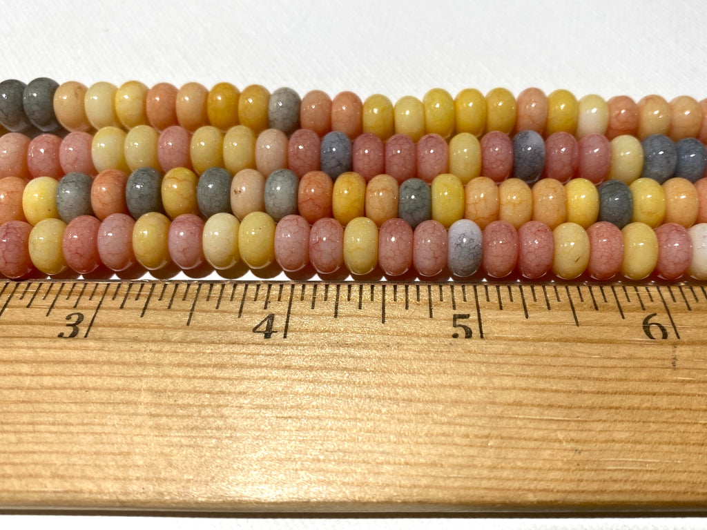Glass Rondelles - 5x8mm