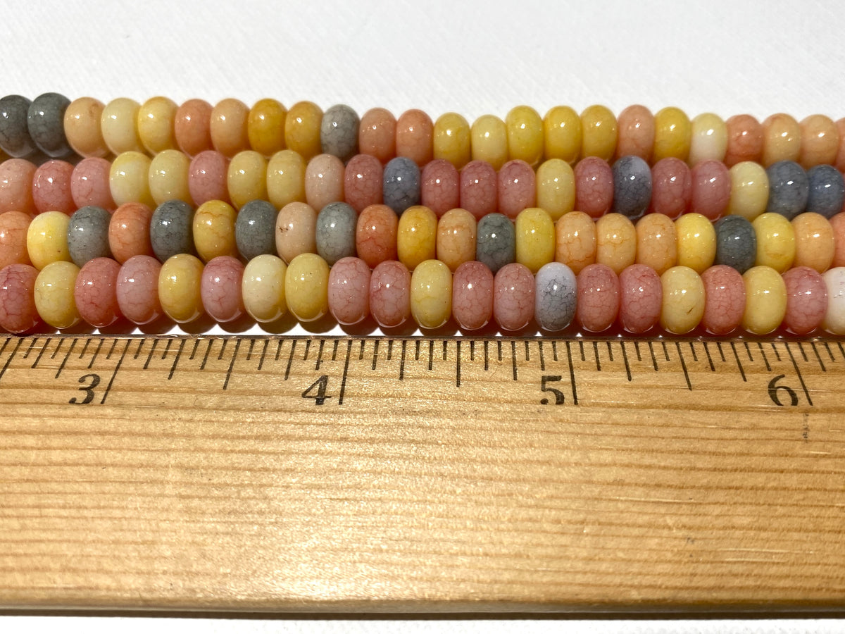 Glass Rondelles - 5x8mm