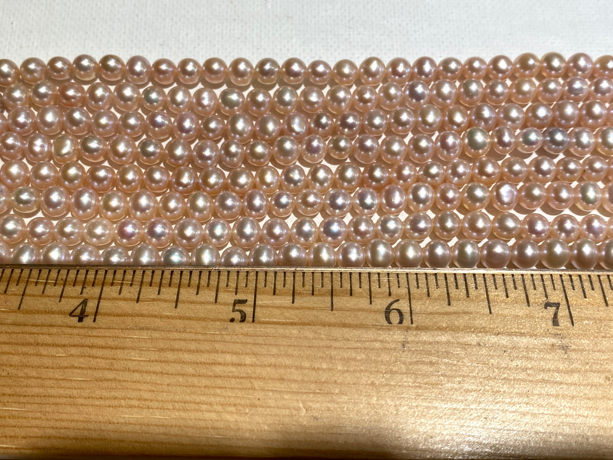 Freshwater Pearls - Nearly Round 5mm - Natural Color