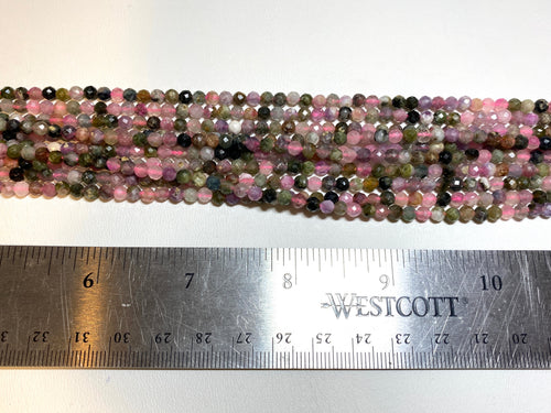 Tourmaline Faceted Rounds 4mm