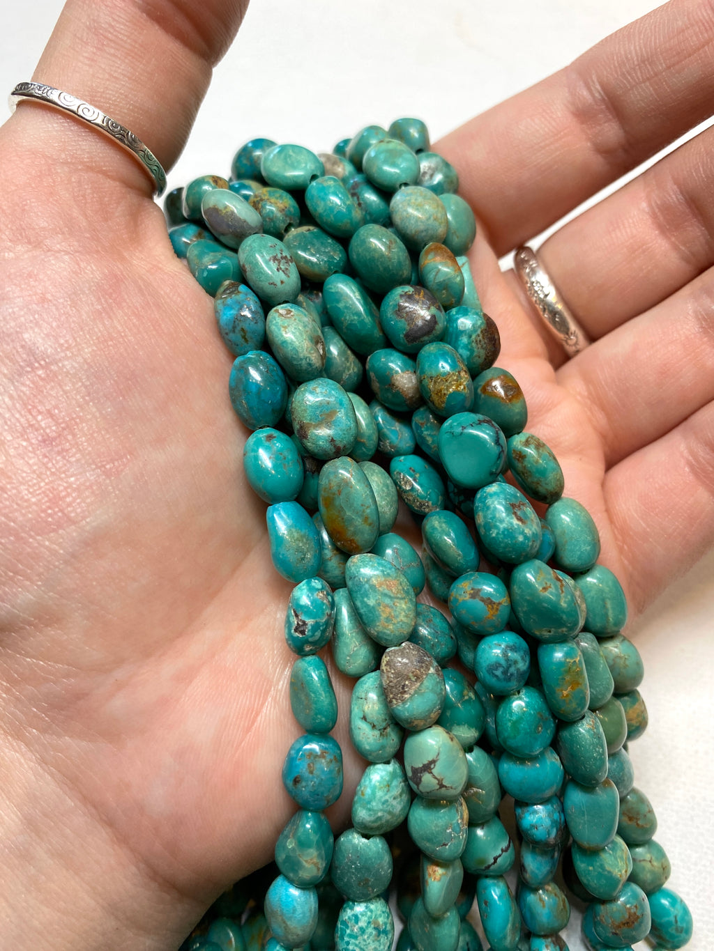 Natural Turquoise Nuggets - 10x6mm