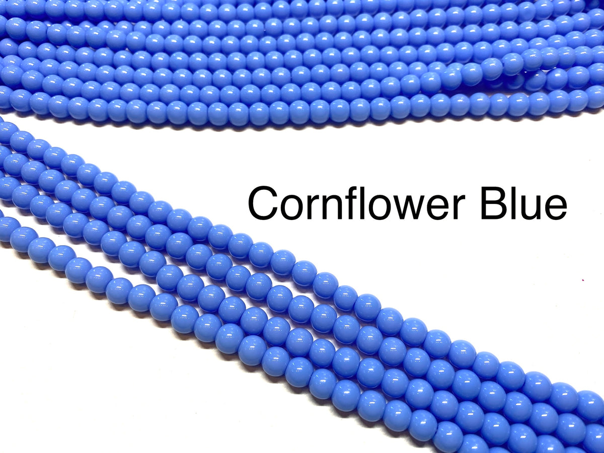 Round Glass Beads - 6mm