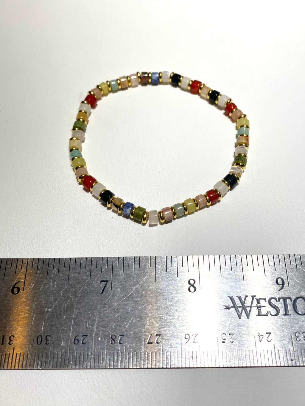 Mixed Gemstone 4mm Heishi Bracelets