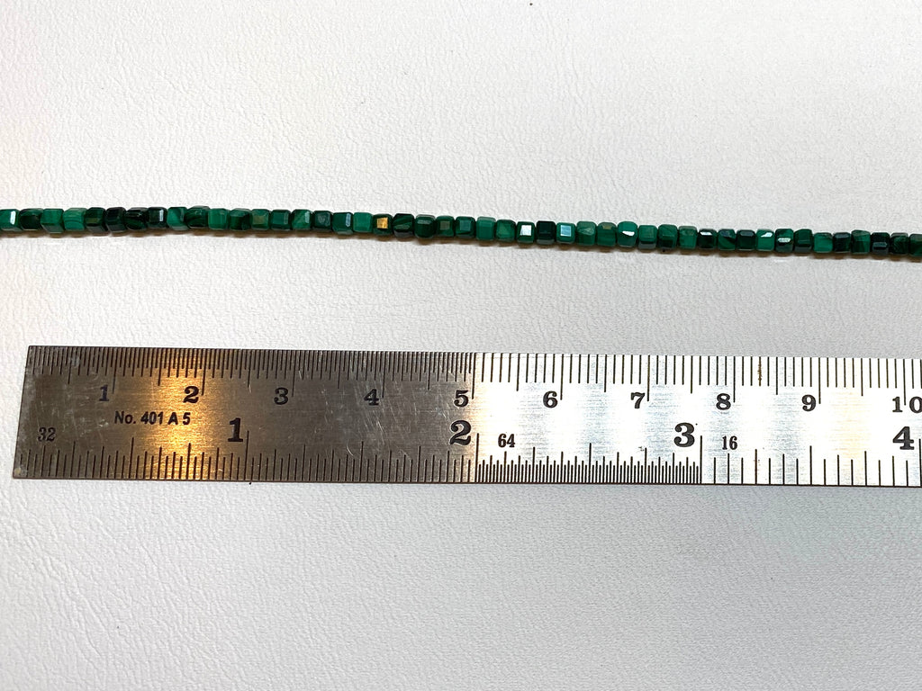 Malachite - Small Faceted Cubes