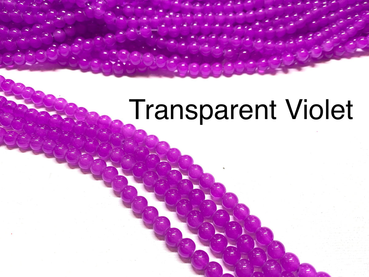 Round Glass Beads - 6mm