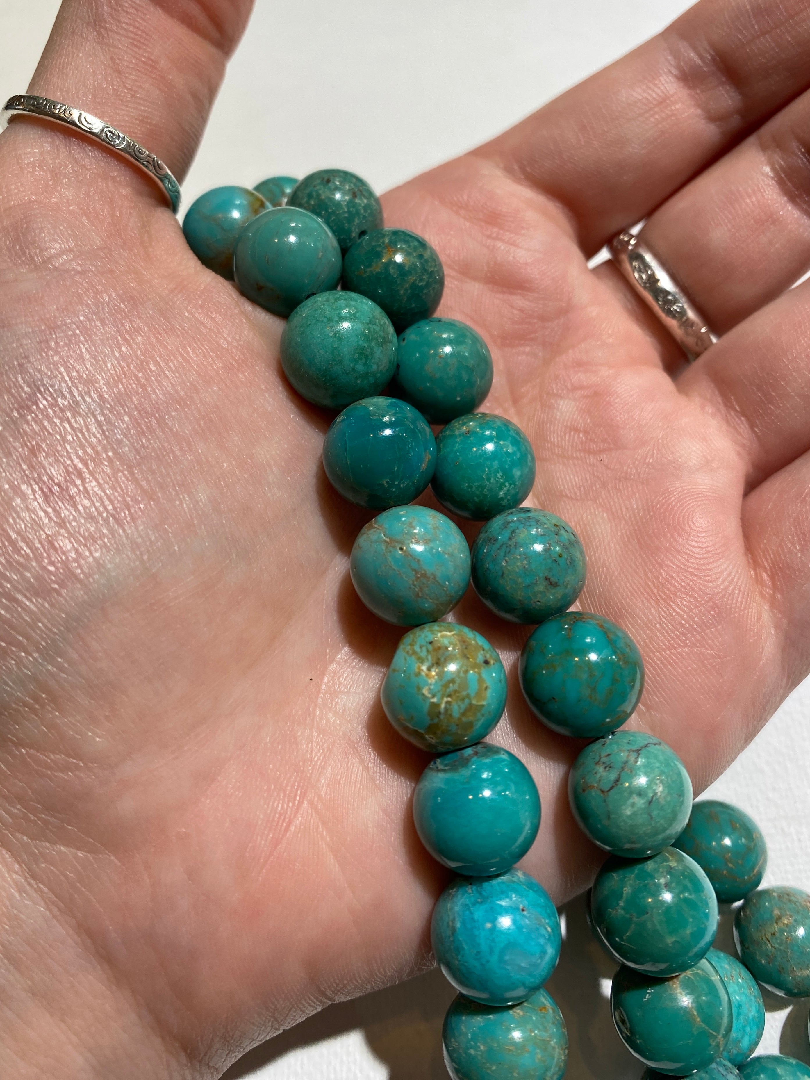 Natural Turquoise Rounds - 12mm