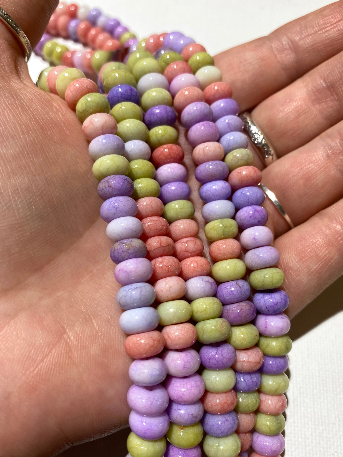 Glass Rondelles - 5x8mm