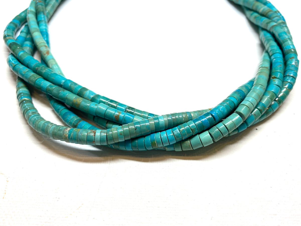 Natural Turquoise Heishi 5x3mm