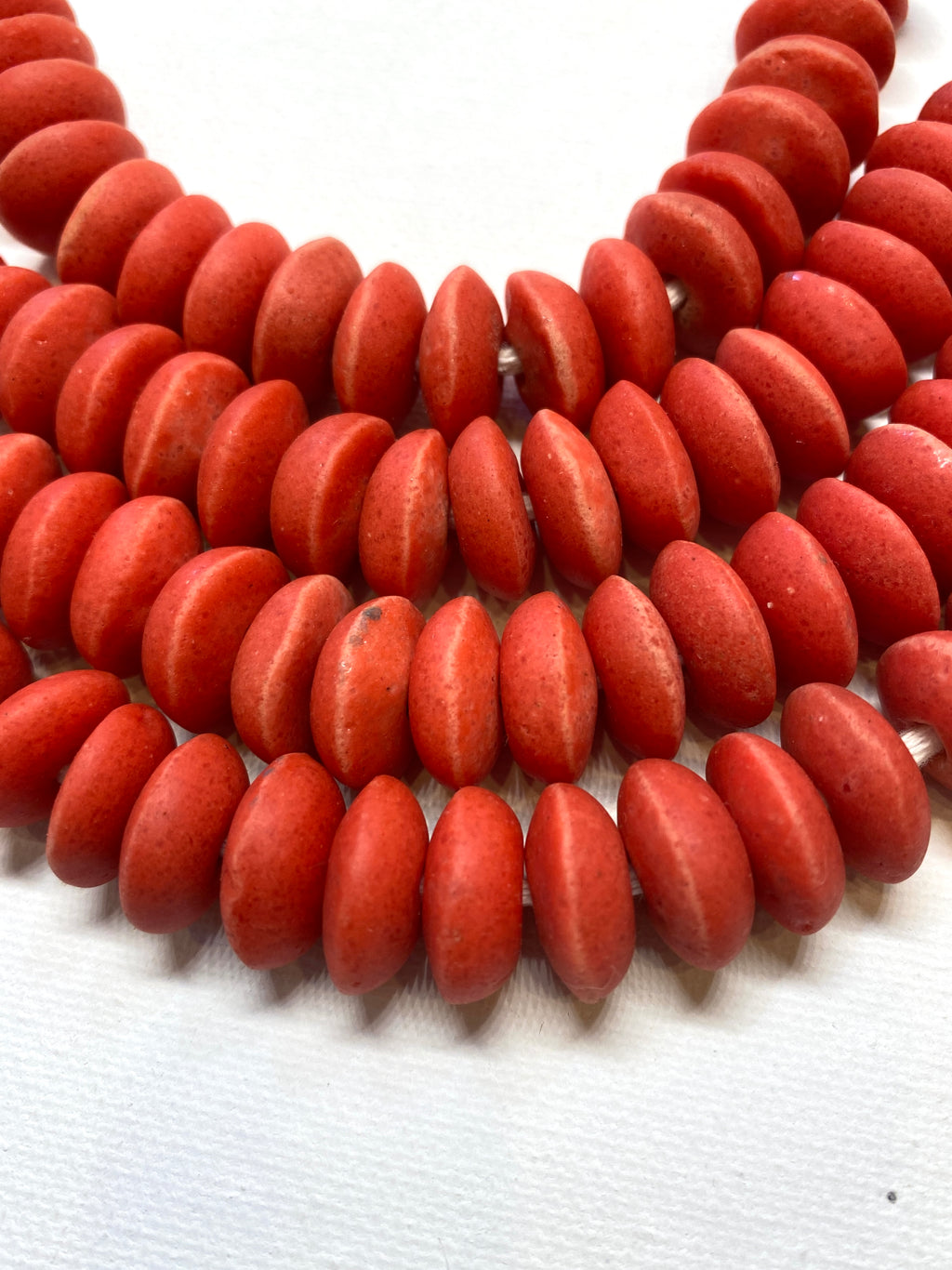 African Saucer Disk Beads