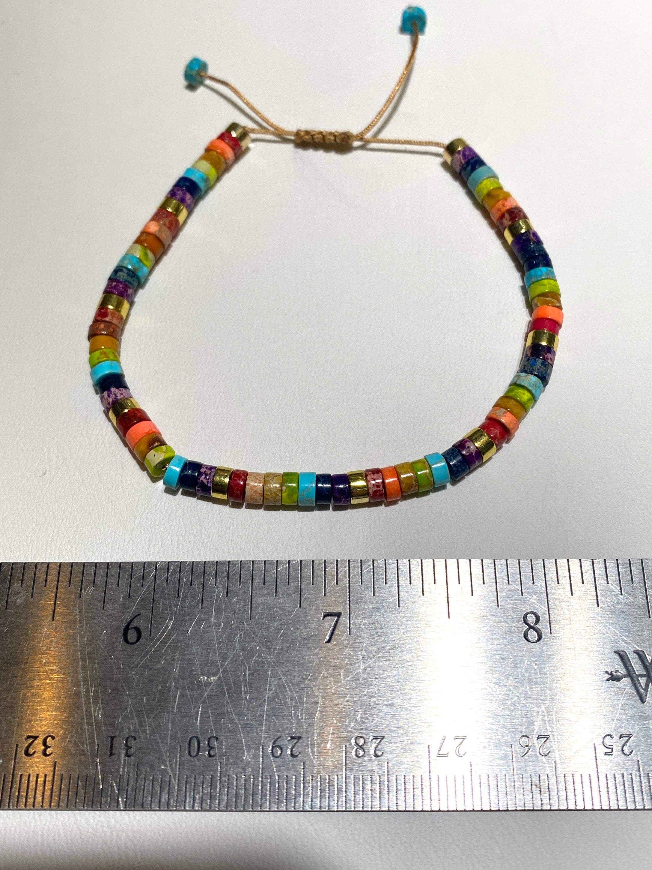 Dyed Jasper 4mm Heishi Bracelets
