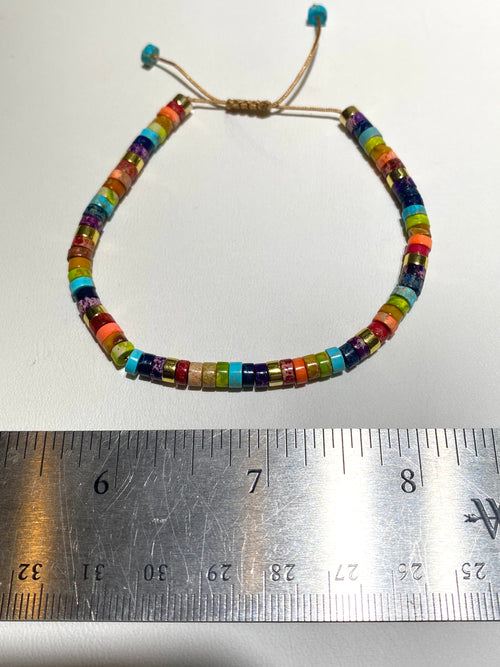 Dyed Jasper 4mm Heishi Bracelets