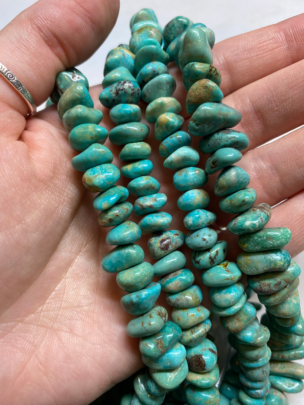Natural Turquoise Nuggets - 10x6mm