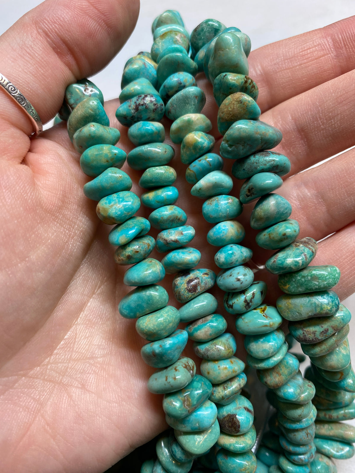 Natural Turquoise Nuggets - 10x6mm