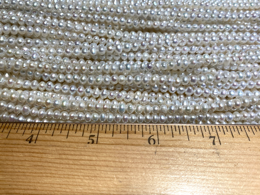 Freshwater Pearls - Nearly Round 4mm
