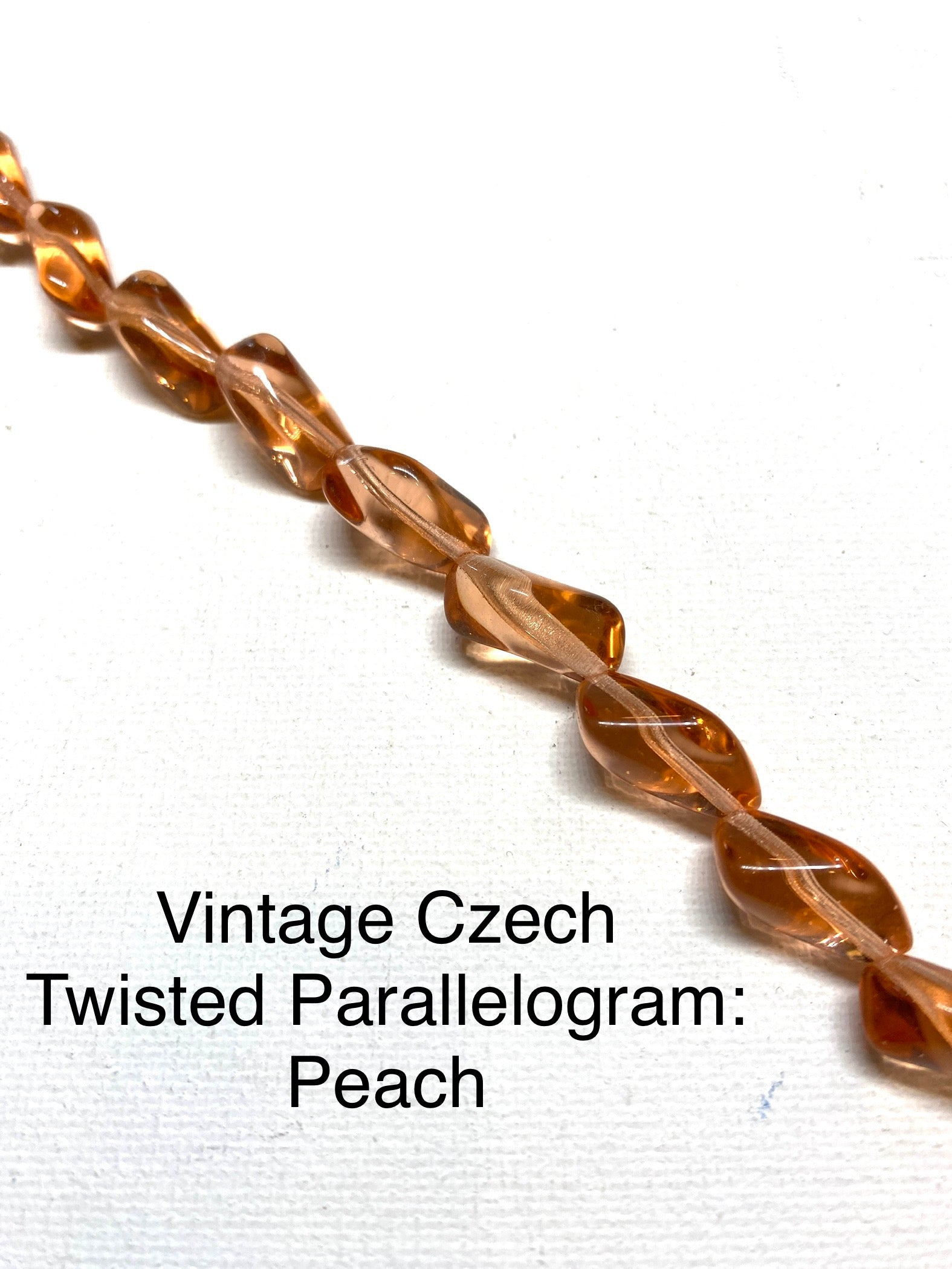 Vintage Czech Twisted Parallelogram