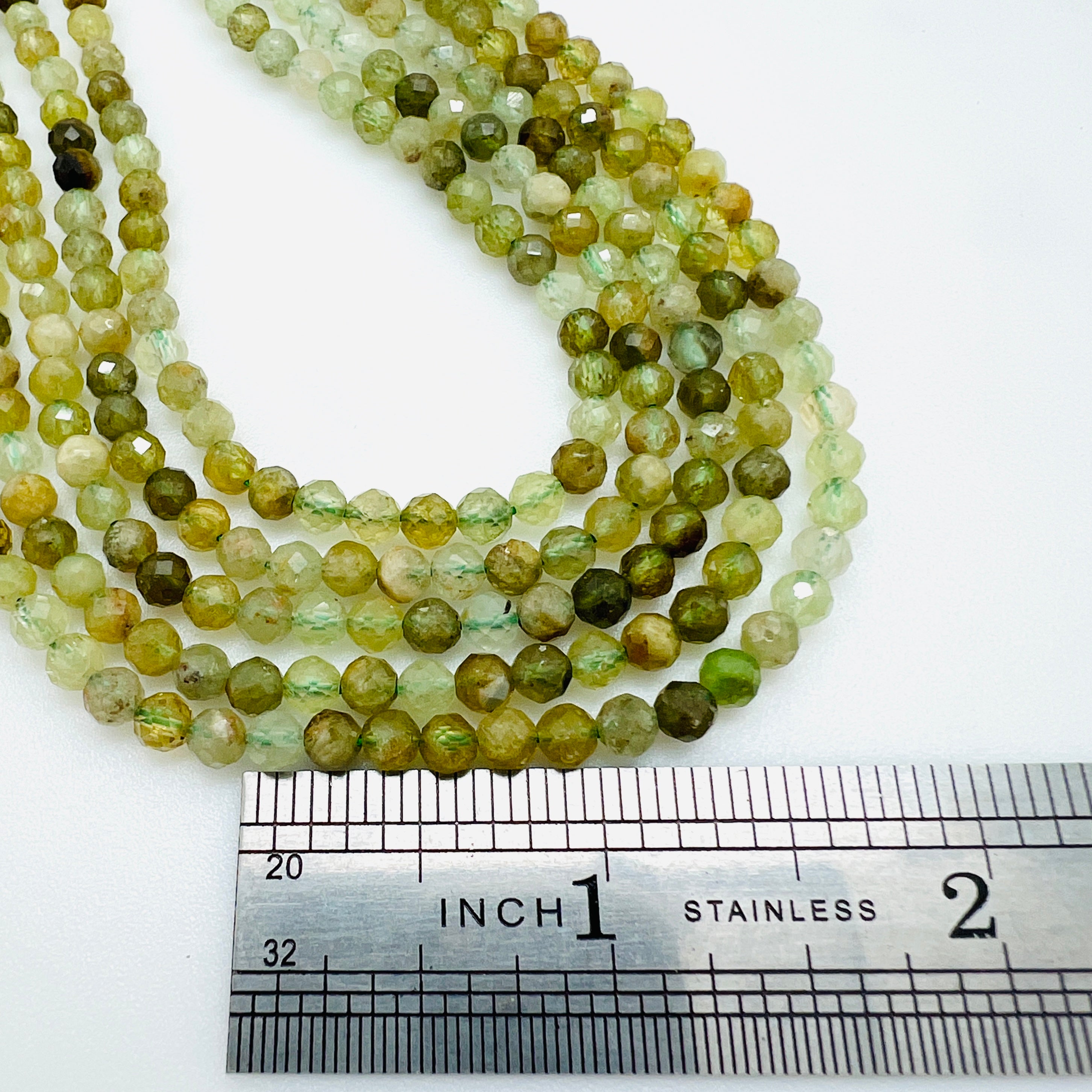 Peridot Tiny Faceted Rounds