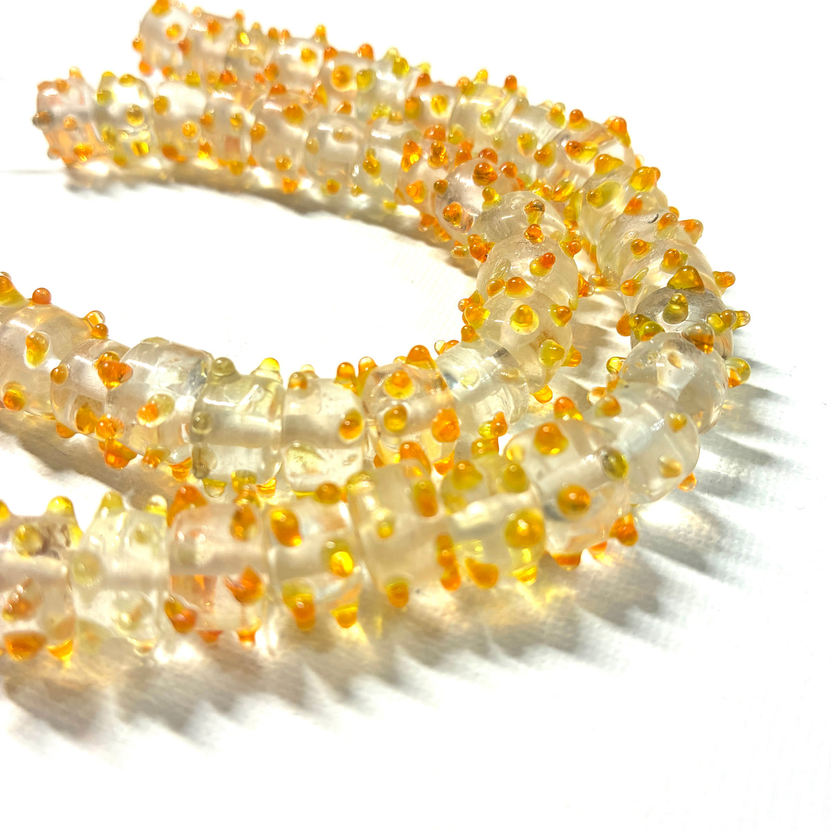 Glass Dot Bead Strands - 8"