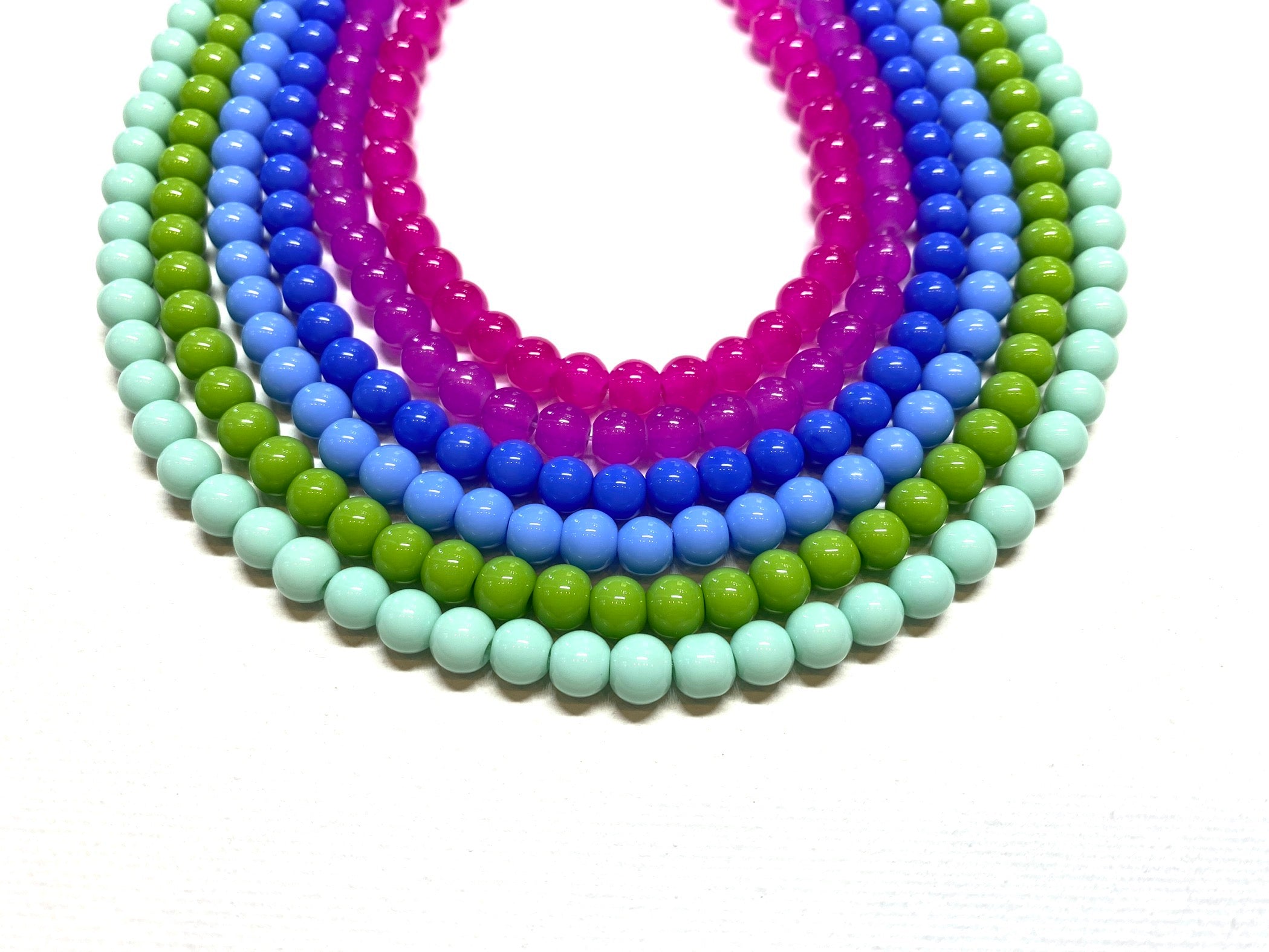 Round Glass Beads - 6mm