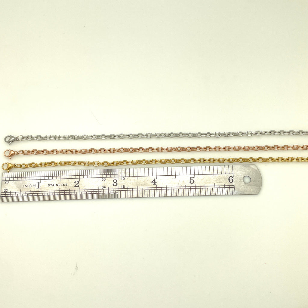 Stainless Steel Cable Chain Anklet