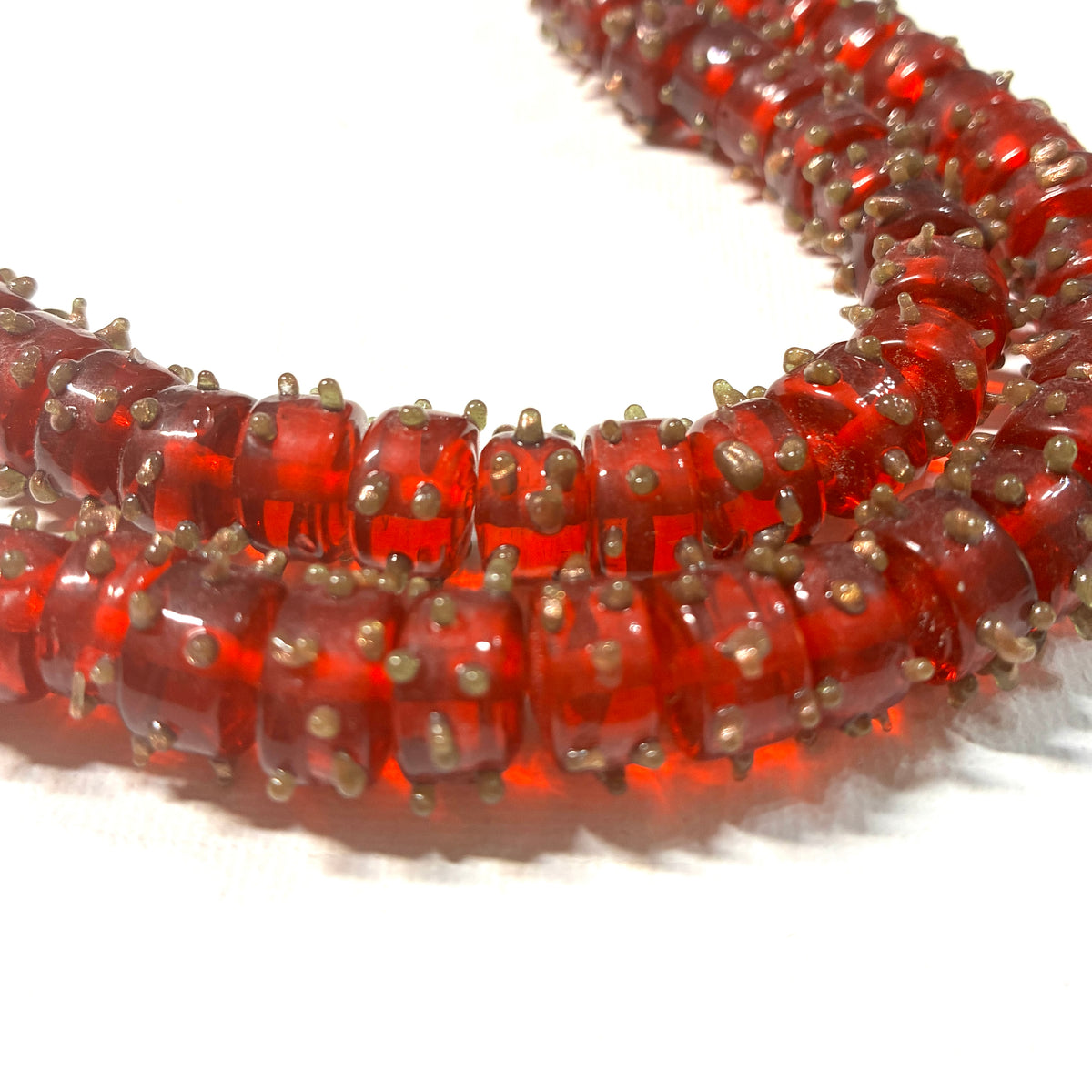 Glass Dot Bead Strands - 8"