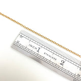 Plated Stainless Steel Cable Chain - 17.5"